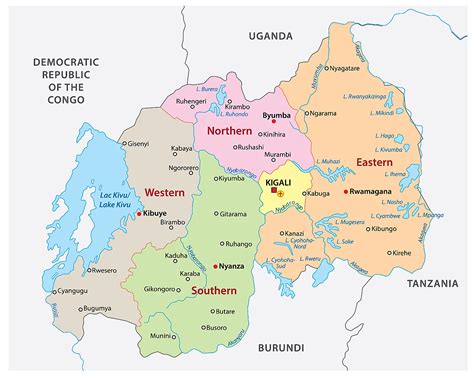 rwanda capital map